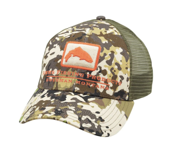 Simms Trout Icon Trucker River Camo Simms Trout Icon Trucker River Camo